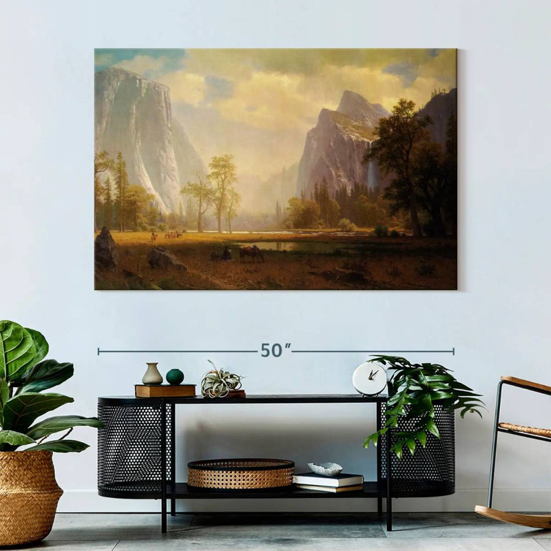Alvord regardant la vallée de Yosemite, H 34 po x l 51 po
