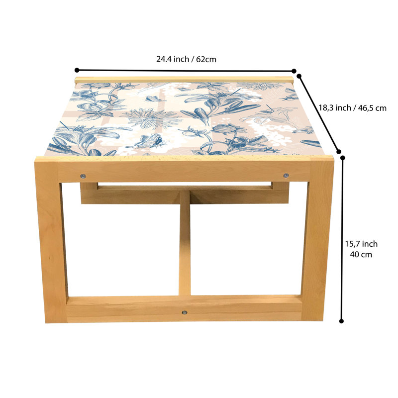Table basse East Urban Home, H 24,4 po x L 18,31 po x P 15,75 po