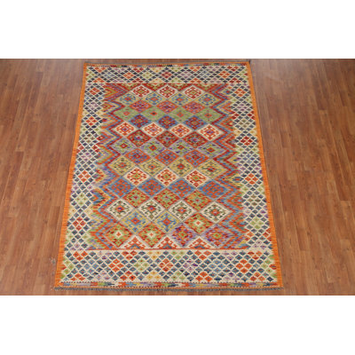 Multolor Kilim Oriental Area Rug 6x8