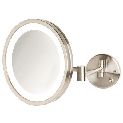 Miroir de maquillage lumineux à fixation murale de 9,5 po Jerdon