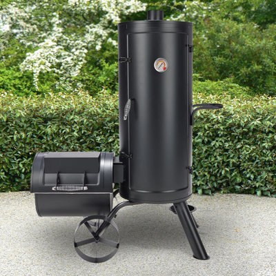 Outdoor Leisure Products Multi Level Vertical Smoker And Charcoal Grill