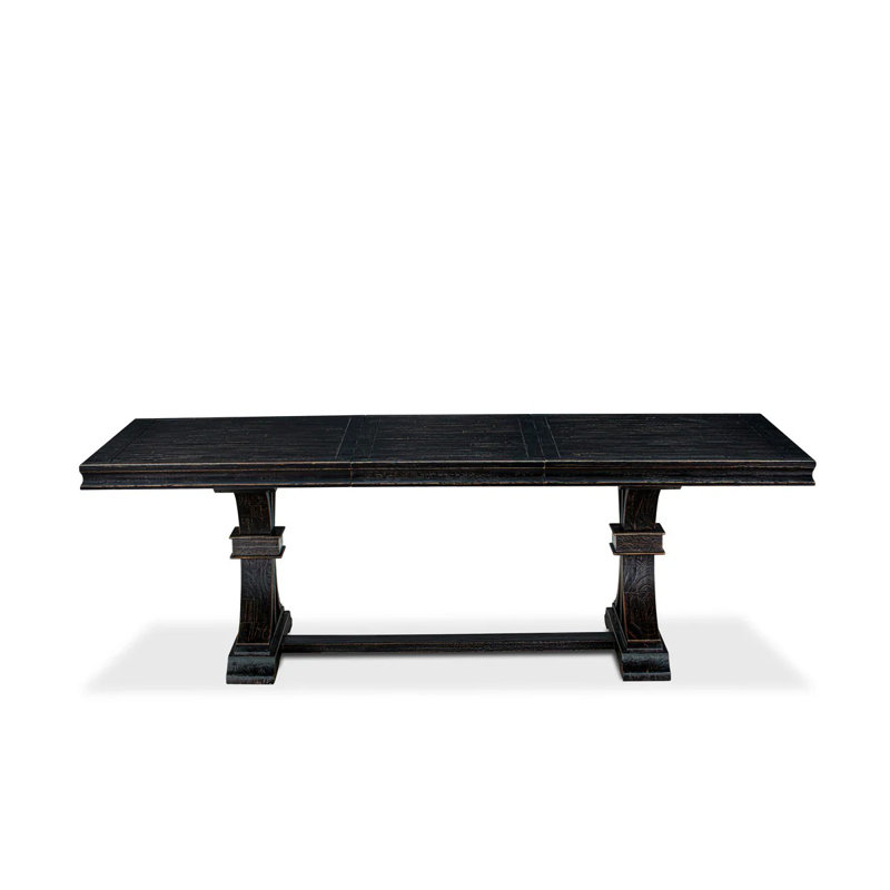 Cet ensemble de salle à manger moderne 7 pièces comprend une table de cuisine et 6 chaises de cuisine en polyester gris clair avec dossier capitonné à boutons - Finition sable