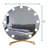 Large and Bright LED Metal Mirror Touch Dimmable Swivel Tabletop Mirror Hollywood Round lighted Makeup Mirror with 11 bulbs and 3x Magnification-1477777346