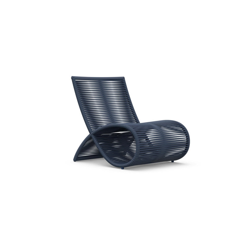 Wave Club Chair, Matte Saphire
