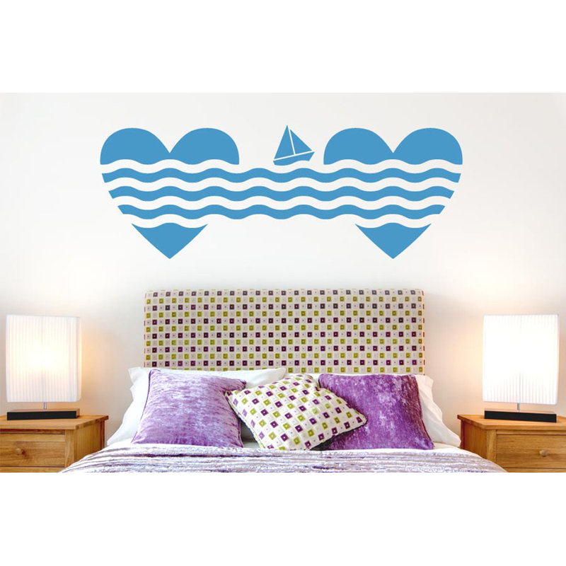 Non-Wall Damaging Wall Decal, Blue, Large