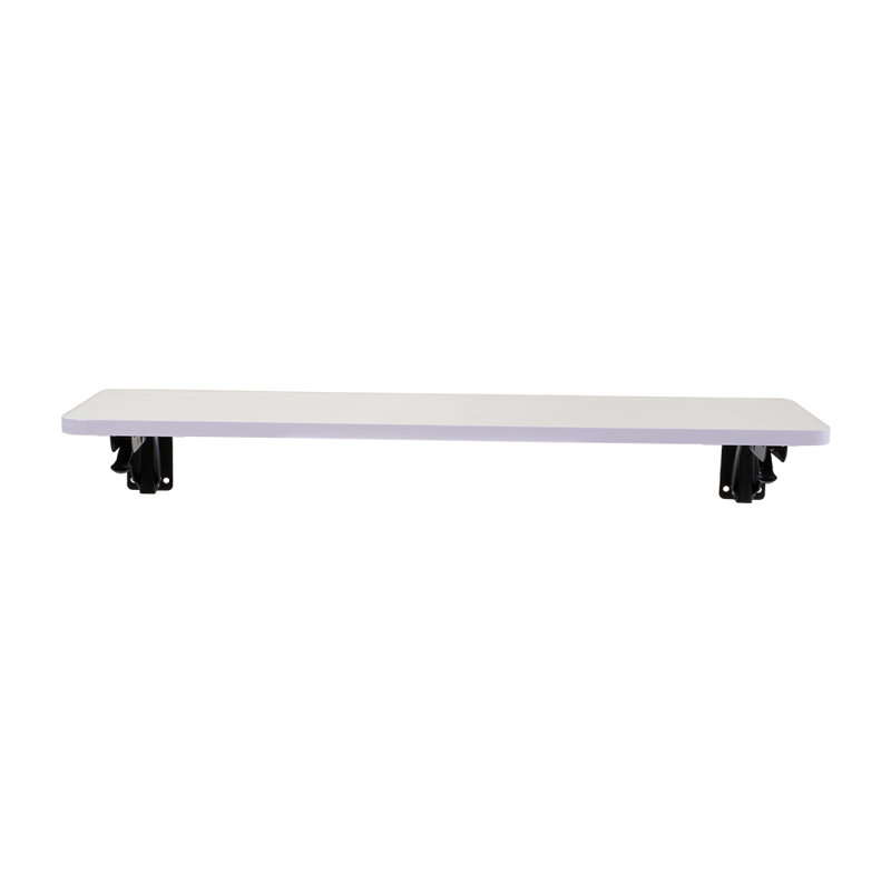 Foldable Steel Floating Desk, 3cm H x 65cm W x 24cm D, White