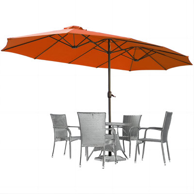 Crosspointe 180'' Rectangular Market Umbrella
