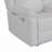 White Console Reclining Loveseat With LED Lights-1317152365