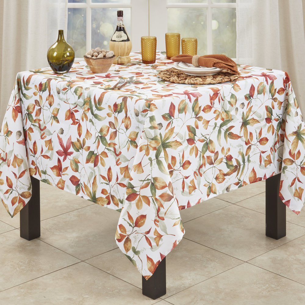 Lilburn Floral Thanksgiving Tablecloth, 70" x 70"