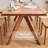 Super thick long board table Cherry Rectangular Solid Wood Top with Solid Wood Base Dining Table-100662104