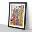 Ichikawa Yaozo III with a Lady by Torii Kiyonaga - Picture Frame Painting Print-55579420-55579421