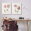 Ensemble de 2 reproductions d'art sur toile rétro par tulipe et insectes par Jacob Marrel-209566634