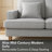 Aloe 88" Mid-Century Modern Deep Seating Sofa with Removable Cushions & 2 Toss Pillows-105268591