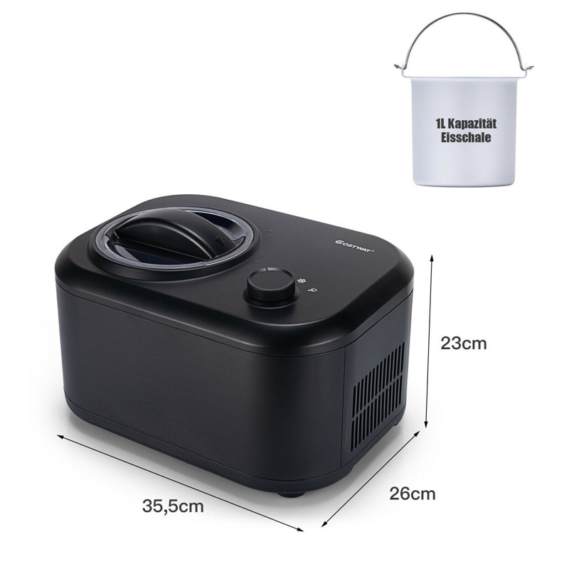 Ice Cream Maker, Black