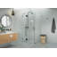 Halo 45.5 in. x 34.5 in. x 78 in. 90-degree Fully Frameless Glass Hinged Shower Enclosure-436483344
