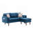 Gouvernour L Shaped Sectional Sofa Chaise with USB Charger & Pillows-113065654-93508241-113065652
