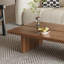 Table basse rectangulaire en bois de 47 po, placage en noyer pour salon, bureau à domicile, appartement-722760421-722760427