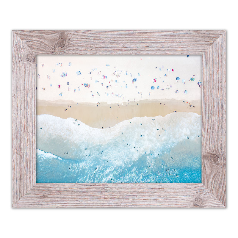 «Above View Beach», reproduction encadrée, H 11 po x l 14 po x P 0,75 po