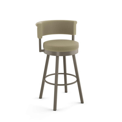 Highgate Swivel Upholstered Counter Stool with Metal Frame