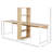 88" Extra Long 2-Person Computer Desk With Storage Shelves Combo
