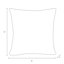 Coussin 100% coton Claira-3462261-3462262-121347105