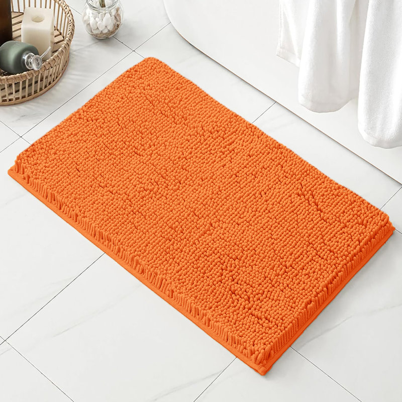 Tapis de salle de bain 30 po x 20 po, Orange