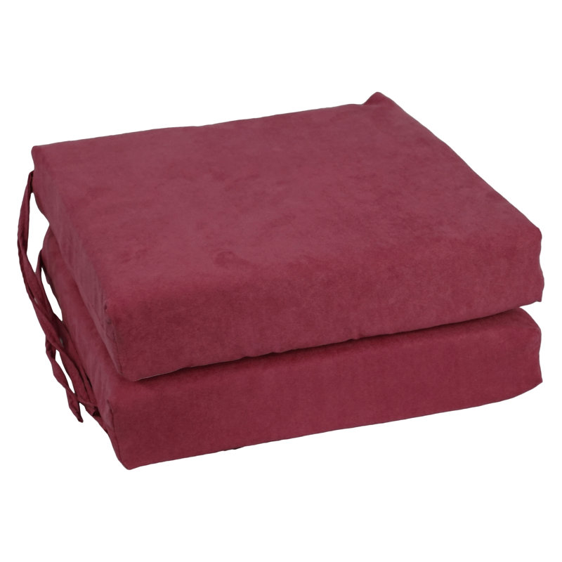 Outdoor 3'' Seat Cushion, Red Wine