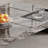 51" Modern Rectangular Coffee Table, Glossy Faux Marble Table top, Stainless Steel Legs-910701481