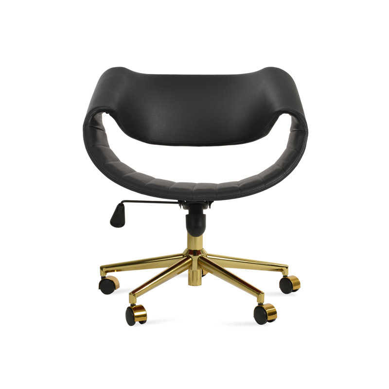 Chaise de bureau noire Seminyak