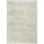 Hand Knotted Abstract Area Rug in White/Light Tan