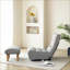 Méridienne Lazy Gris | Courbé