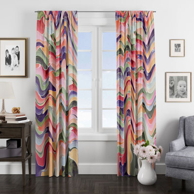 Semi Sheer Curtain Pair