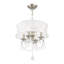 Lustre 4 lumières en nickel brossé
