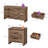 2-Piece Bedroom Set With Nightstand And Dresser