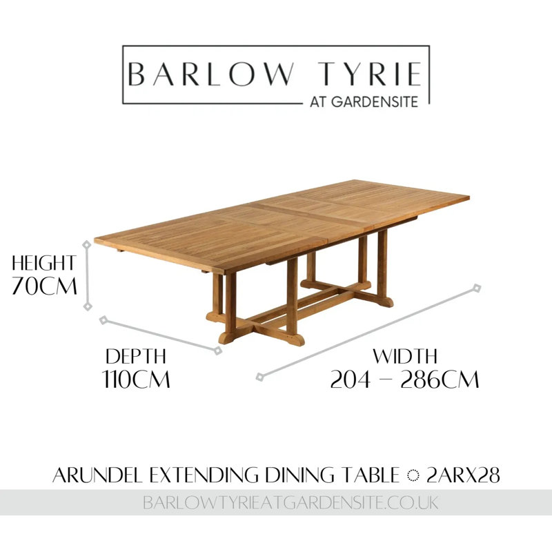 Arundel Outdoor Teak Dining Table