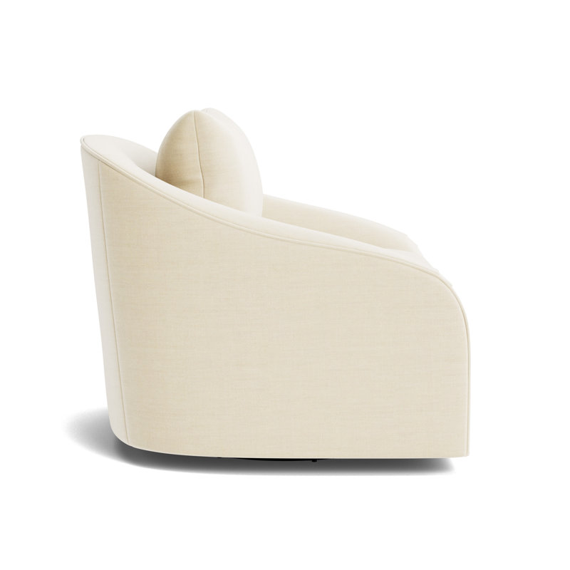 Laurel Swivel Chair, Performance Linen - Cream
