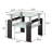 Iginio Square End Table with Glass Top-1271857650