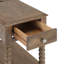 Table de bout de 24 po de hauteur en bois massif rustique avec prise de courant intégrée et port USB-1418503670