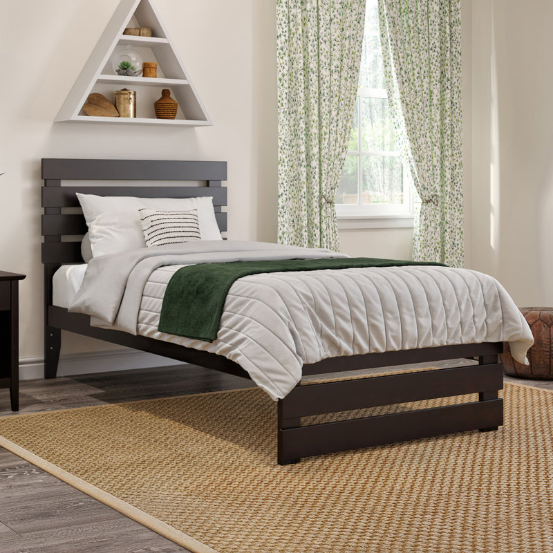 Jaqson Slat Bed, Extra-long Twin, Espresso