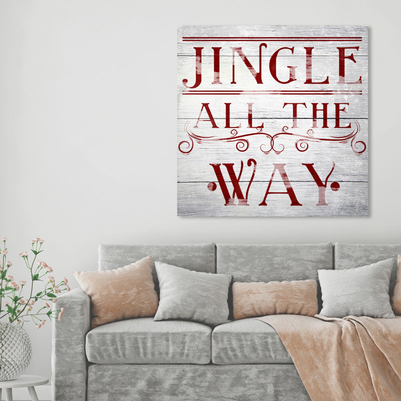 «Jingle All the Way», reproduction d'impression sur toile, H 20 po x l 20 po, Toile tendue