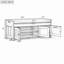 Banc de rangement avec 3 portes en forme de volet, banc à chaussures avec coussin amovible et espace de rangement caché-1302705805