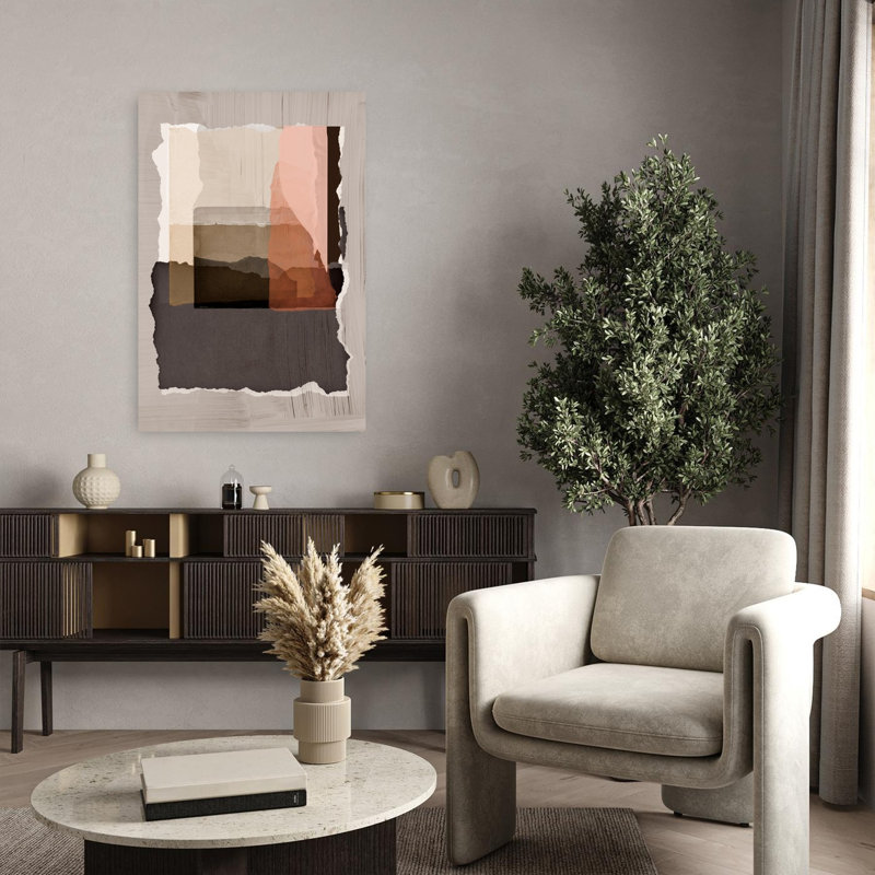 Torn 1 Abstract Contemporary Art, 36" H x 24" W