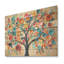 Arbre coloré abstrait I - Arbre africain sur bois-1886505769
