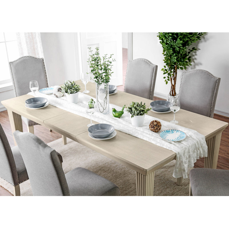 Romane 6 - Person Extendable Four Leg Dining Set