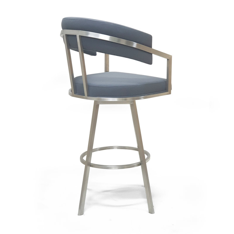 Matera Upholstered Stool with Metal Frame