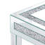 Table basse rectangulaire en verre miroir