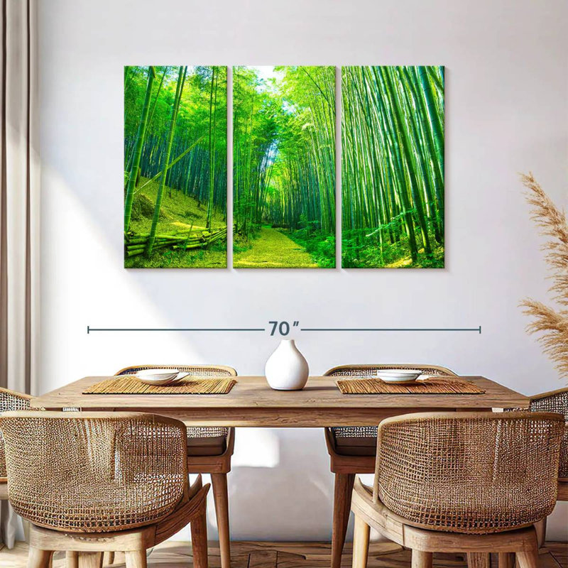 Alvord Green Bamboo Pathway, 36" H x 57" W