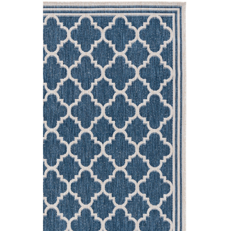 Nyjee Performance Performance Geometric Indoor/Outdoor Area Rug, Square 6'7"