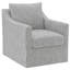 Fauteuil pivotant gris Merced