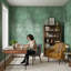 Papier peint amovible vert Mute